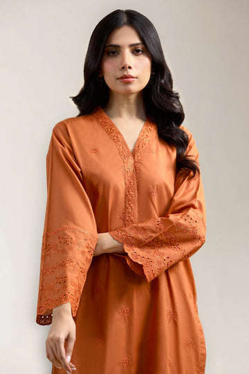 Rust Embroidered 2PC