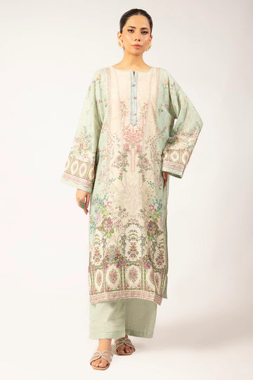 Light Green Printed 2PC