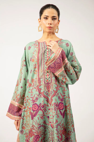 Dark Green Printed 2PC