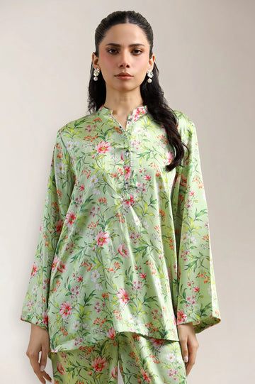 Sea Green Printed 2PC