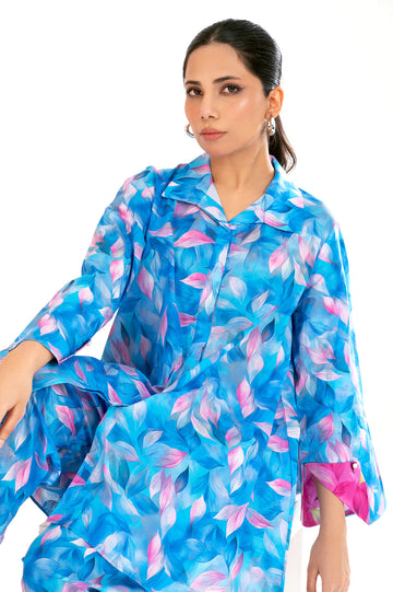 Blue Printed 2PC