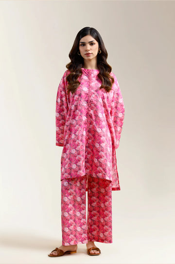 Pink Printed 2PC