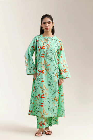 Pista Green Printed 2PC