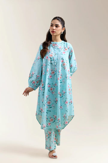 Light Blue Printed 2PC