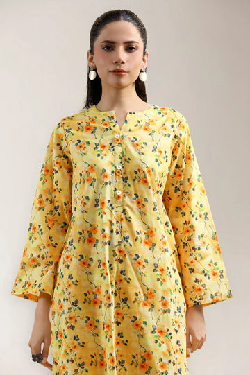 Yellow Printed 2PC