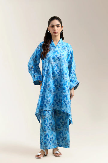 Blue Printed 2PC