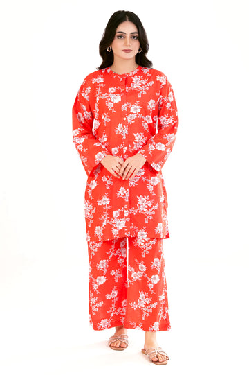 Coral Printed 2PC