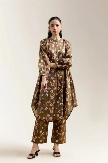 Multicolor Printed 2PC