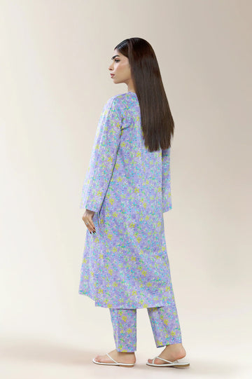 Printed Lawn Purple 2PC