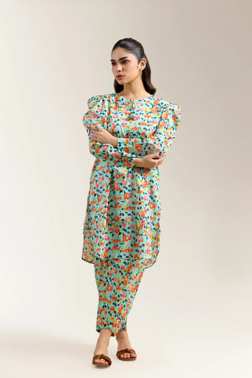 Multicolor Printed 2PC