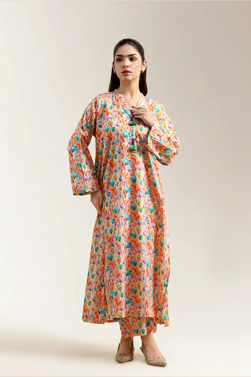 Multicolor Printed 2PC