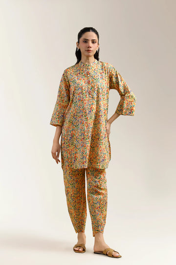 Multicolor Printed 2PC