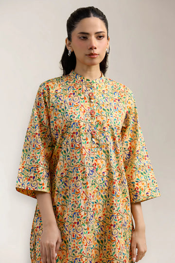 Multicolor Printed 2PC