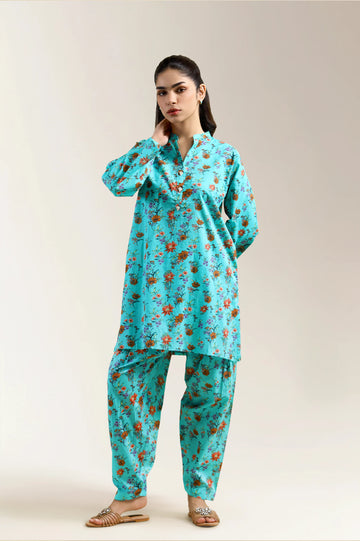 Multicolor Printed 2PC