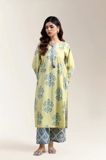 Yellow Printed 2PC