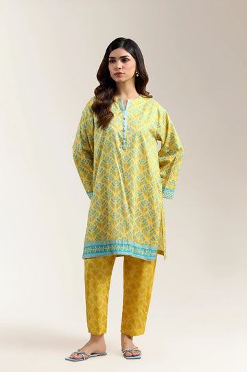 Turquoise Printed 2PC