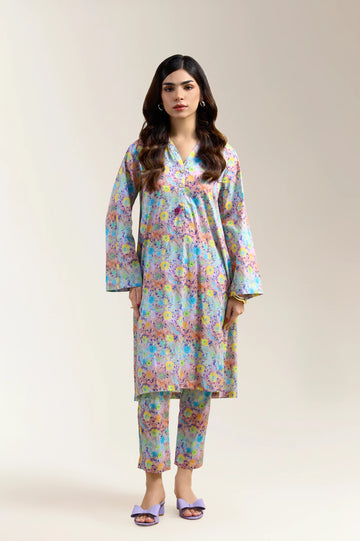 Multicolor Printed 2PC