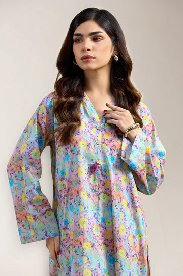 Multicolor Printed 2PC