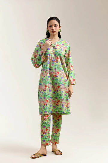 Multicolor Printed 2PC