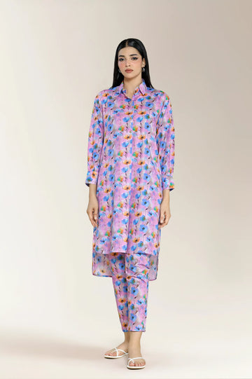 Printed Lawn Pink 2Pc