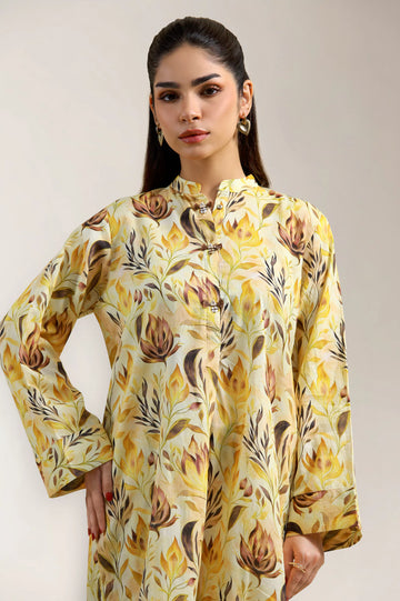 Yellow Printed 2PC