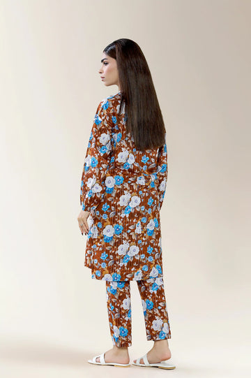 Printed Dobby Brown 2PC