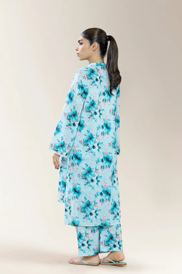 Printed Lawn Blue 2PC