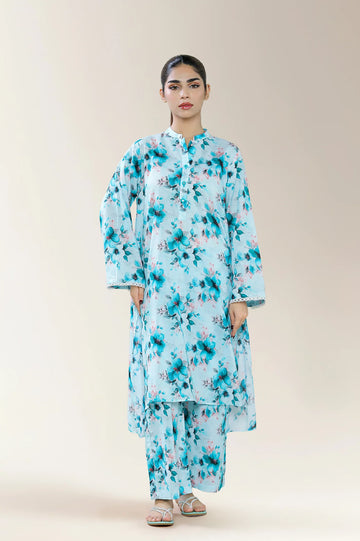 Printed Lawn Blue 2PC