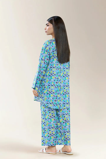 Printed Lawn Purple 2PC