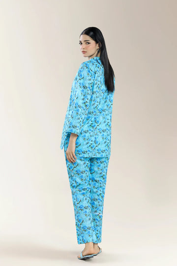 Printed Lawn Blue 2Pc