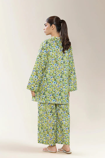 Printed Lawn Yellow 2PC