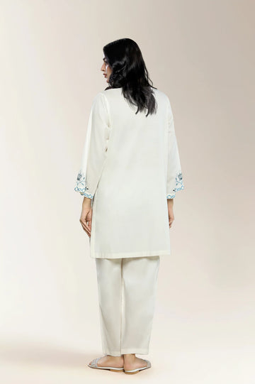 Embroidered Cream 2PC