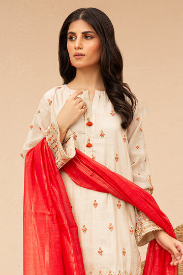 3PC Embroidered Suit From Diners