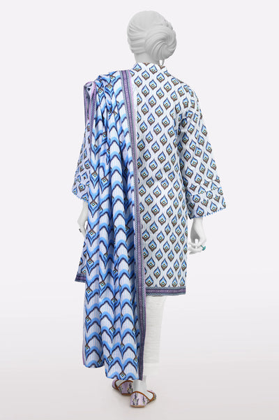 Blue Printed 3PC From Sohaye By Diners