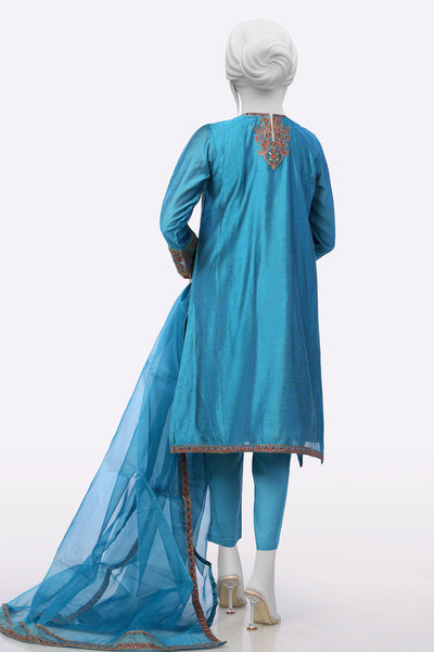 Blue Embroidered 3PC From Sohaye By Diners