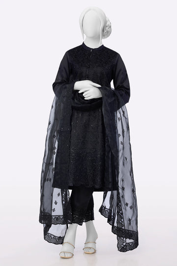 Black Embroidered 3PC From Sohaye By Diners