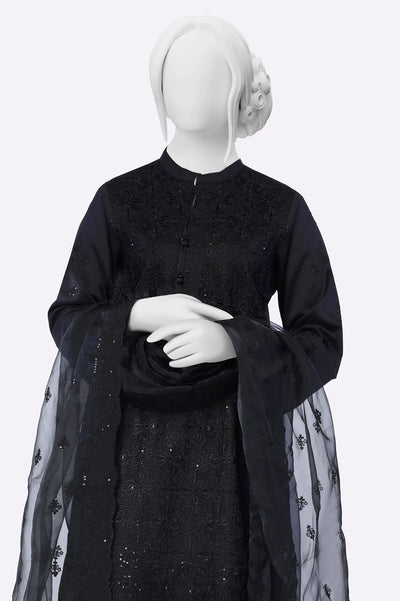 Black Embroidered 3PC From Sohaye By Diners