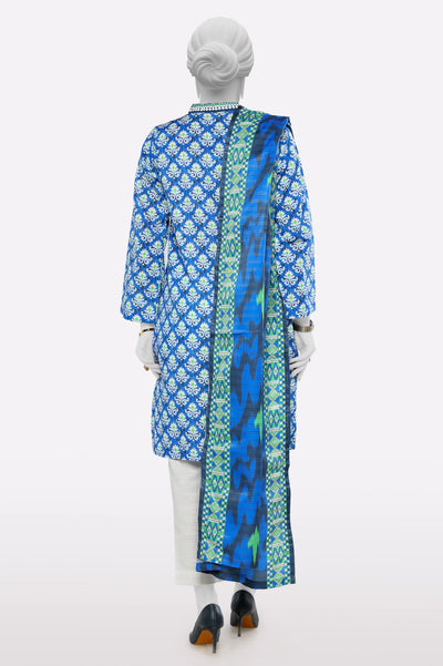 Blue Printed 3PC From Sohaye By Diners