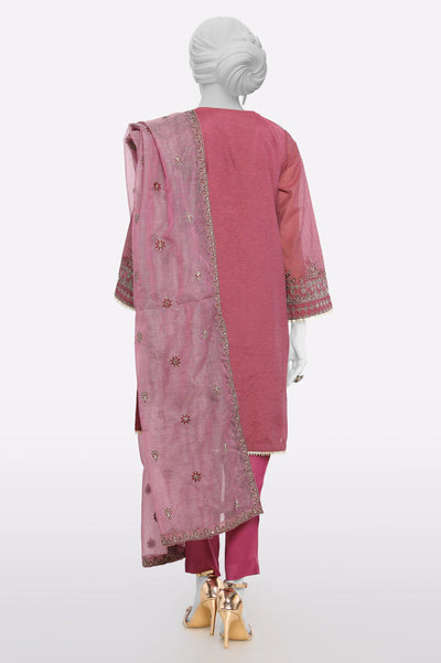 Purple Embroidered 3PC From Sohaye By Diners