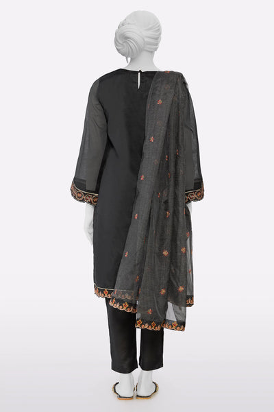 Black Embroidered 3PC From Sohaye By Diners