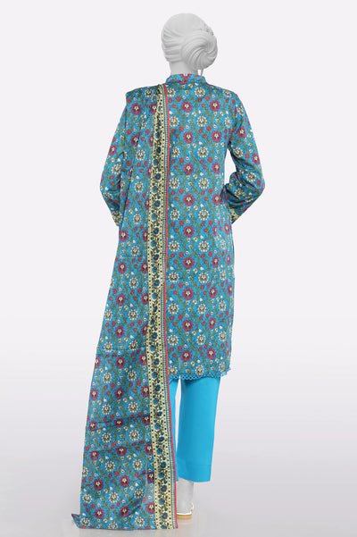 Green Printed 3PC From Sohaye By Diners