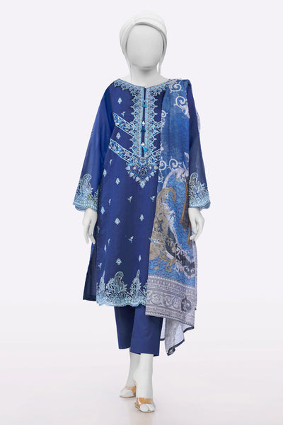 Blue Embroidered 3PC From Sohaye By Diners