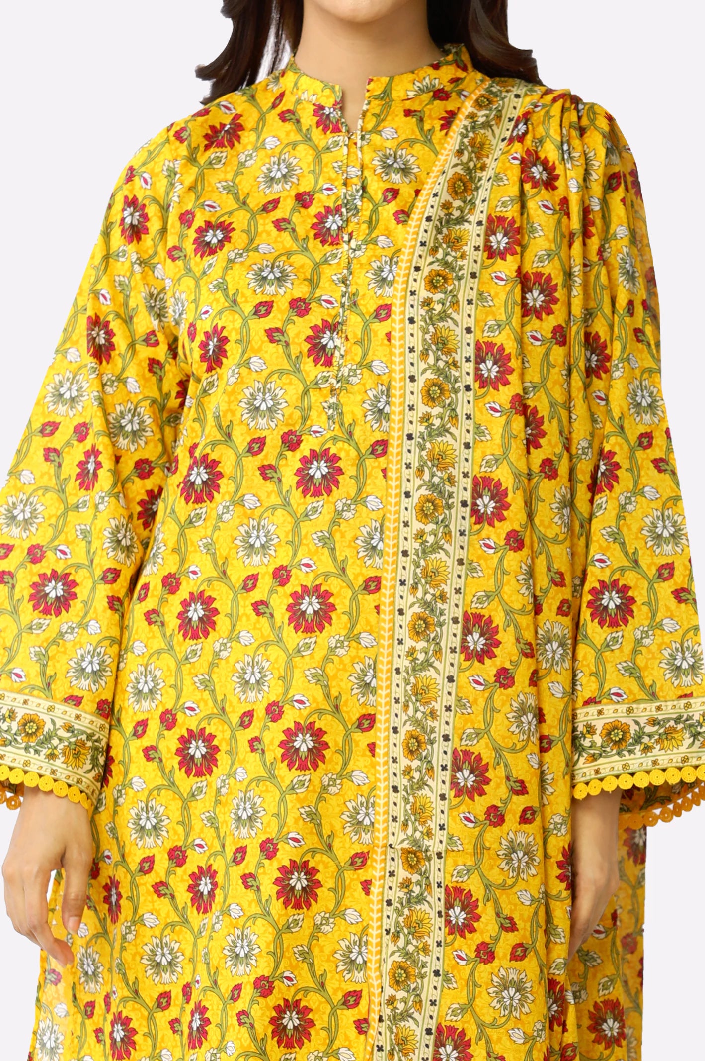 Mustard Printed 3PC From Diners