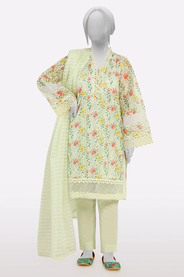 Off White Printed 3PC From Sohaye By Diners
