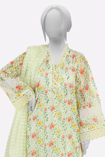 Off White Printed 3PC From Sohaye By Diners