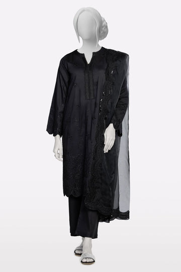 Black Embroidered 3PC From Sohaye By Diners