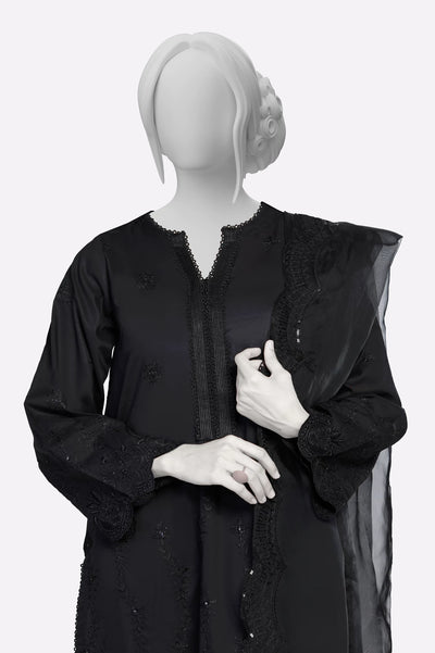 Black Embroidered 3PC From Sohaye By Diners