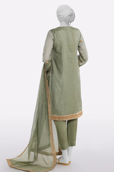 Sea Green Embroidered 3PC From Sohaye By Diners