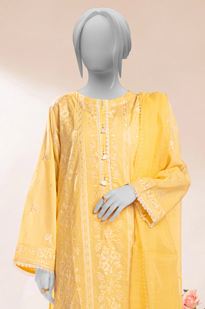 Yellow Embroidered 3PC From Sohaye By Diners