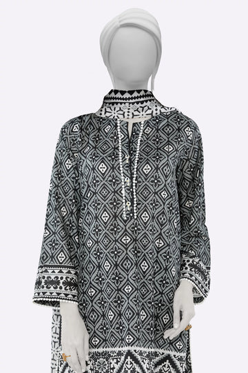 Black Printed 3PC From Sohaye By Diners